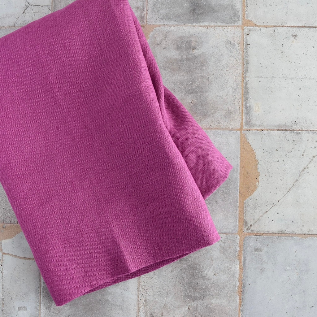 Linen Napkin in Orchid by Rough Linen