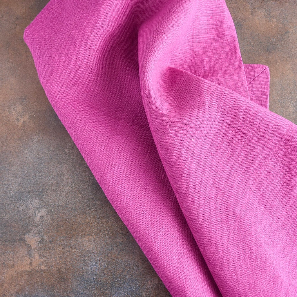 Linen Napkin in Orchid by Rough Linen