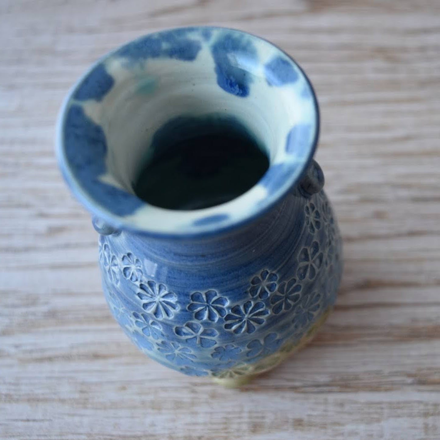Small Vessel in Blue Daisy Field by Sky Mage