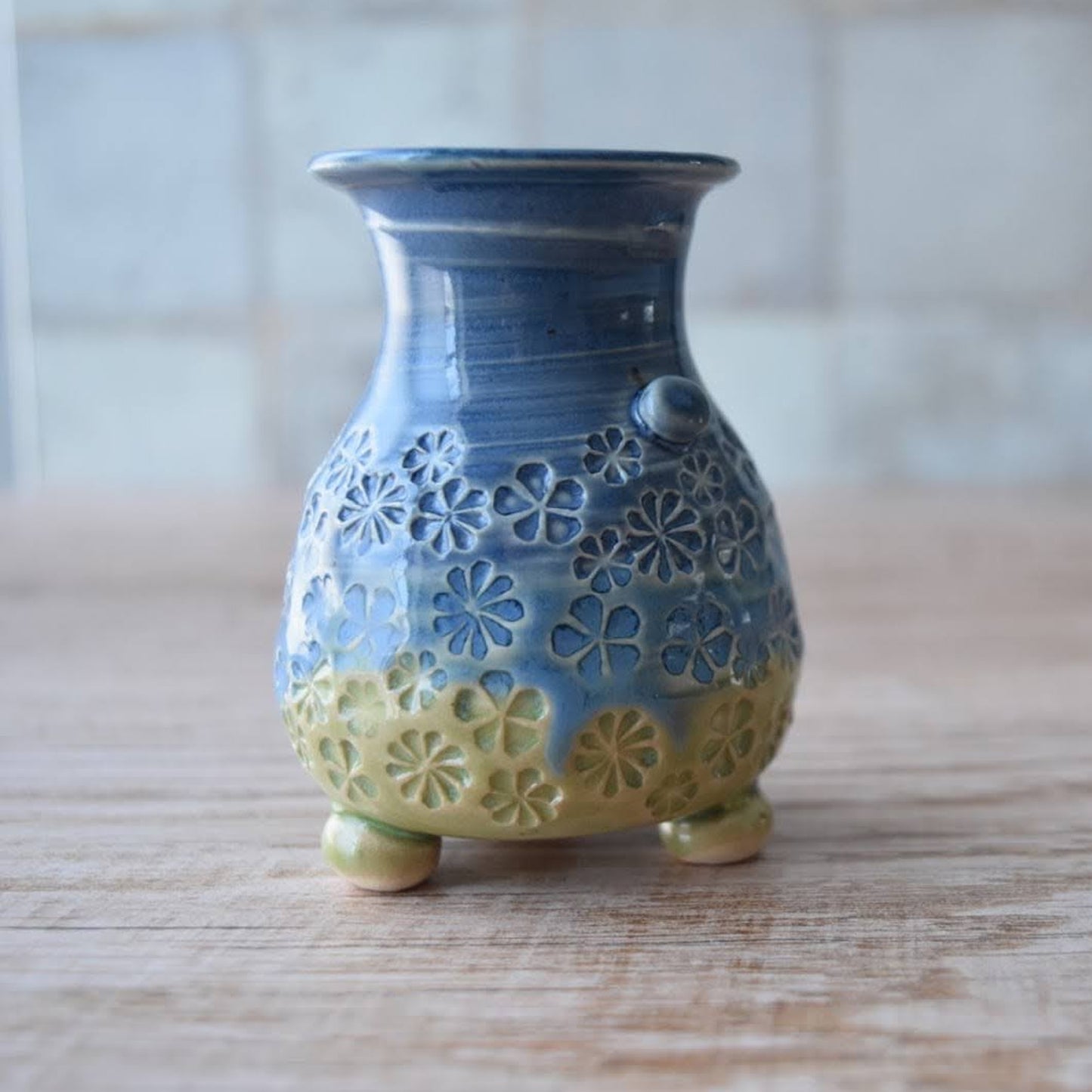Small Vessel in Blue Daisy Field by Sky Mage
