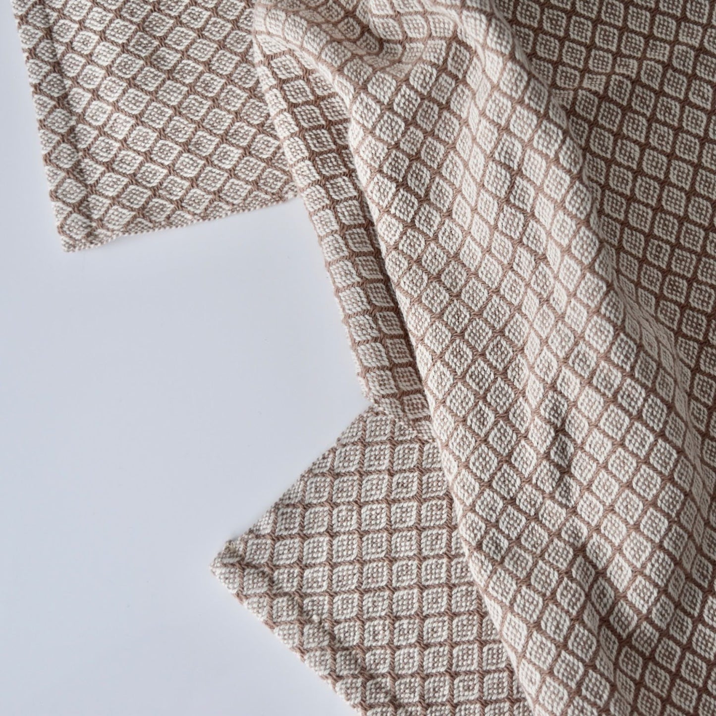 Tea Towel / Hand Towel Mocha Mousse Diamonds by Kristina Nichols