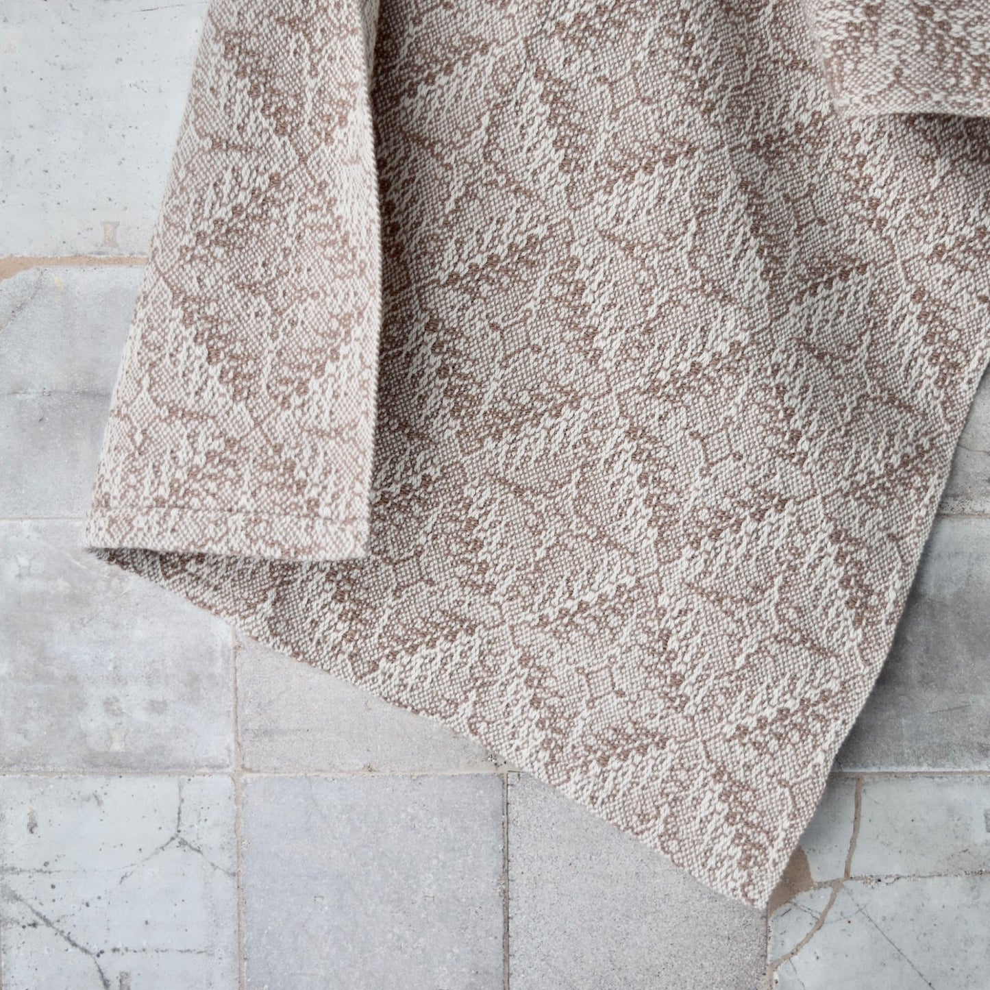 Tea Towel / Hand Towel in Mocha Mousse Stars by Kristina Nichols