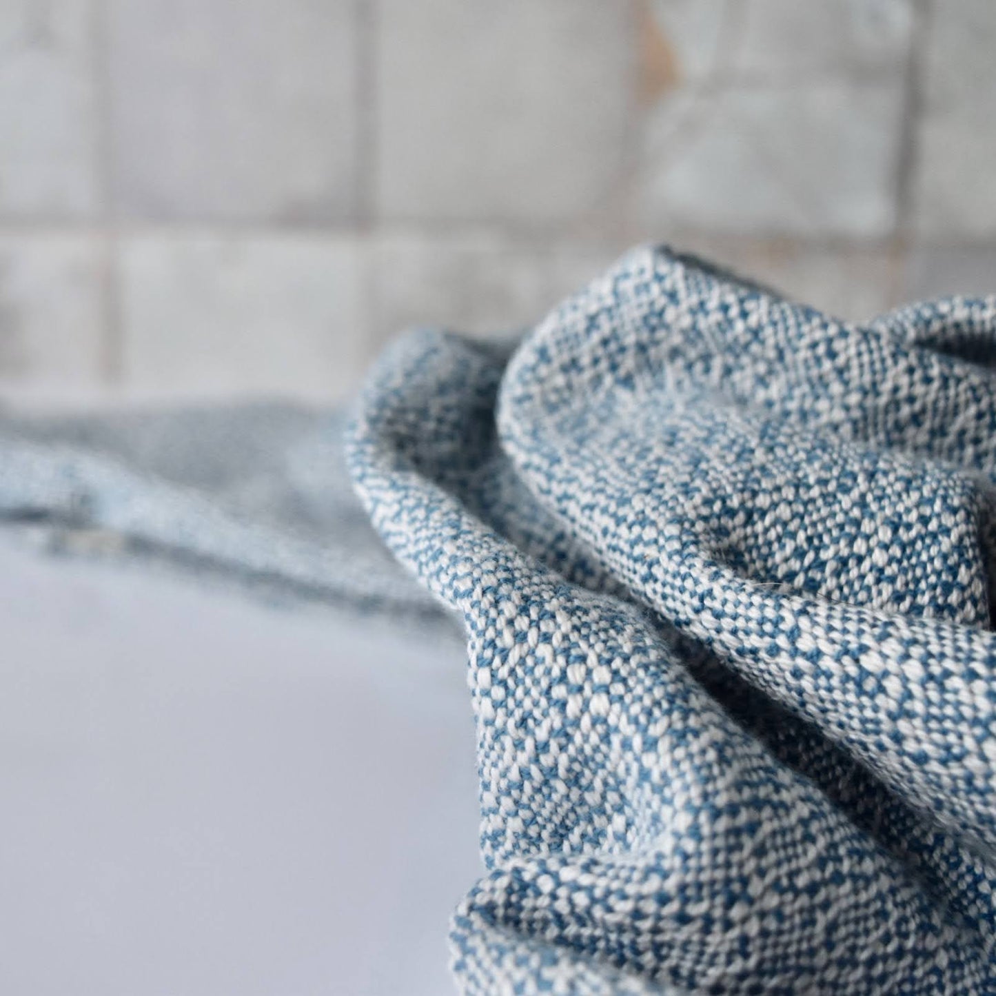 Tea Towel / Hand Towel in Sky Blue by Kristina Nichols