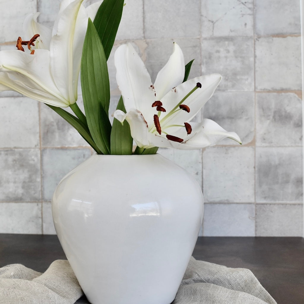 Stoneware Vase by Convivial