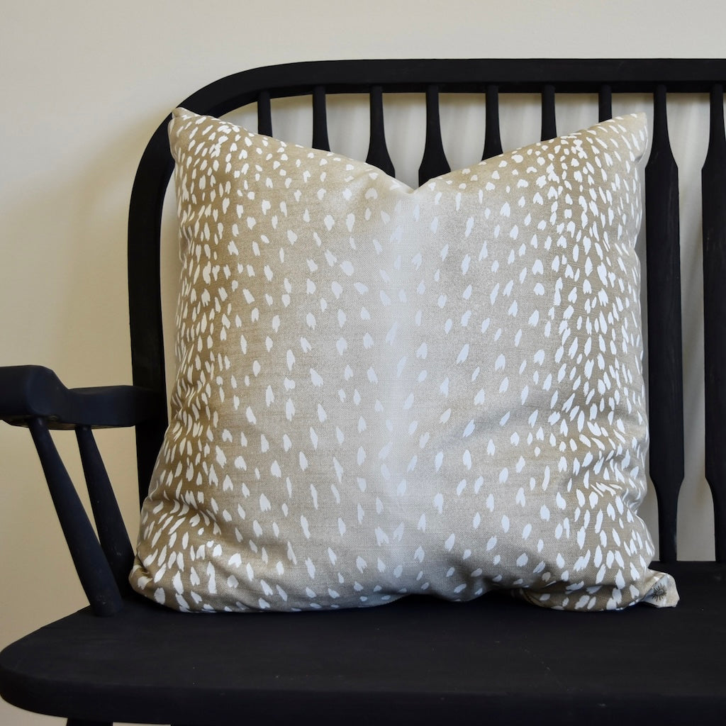 Decorator Pillow in Fawn Linen/Cotton Blend by Shannan Bower Home