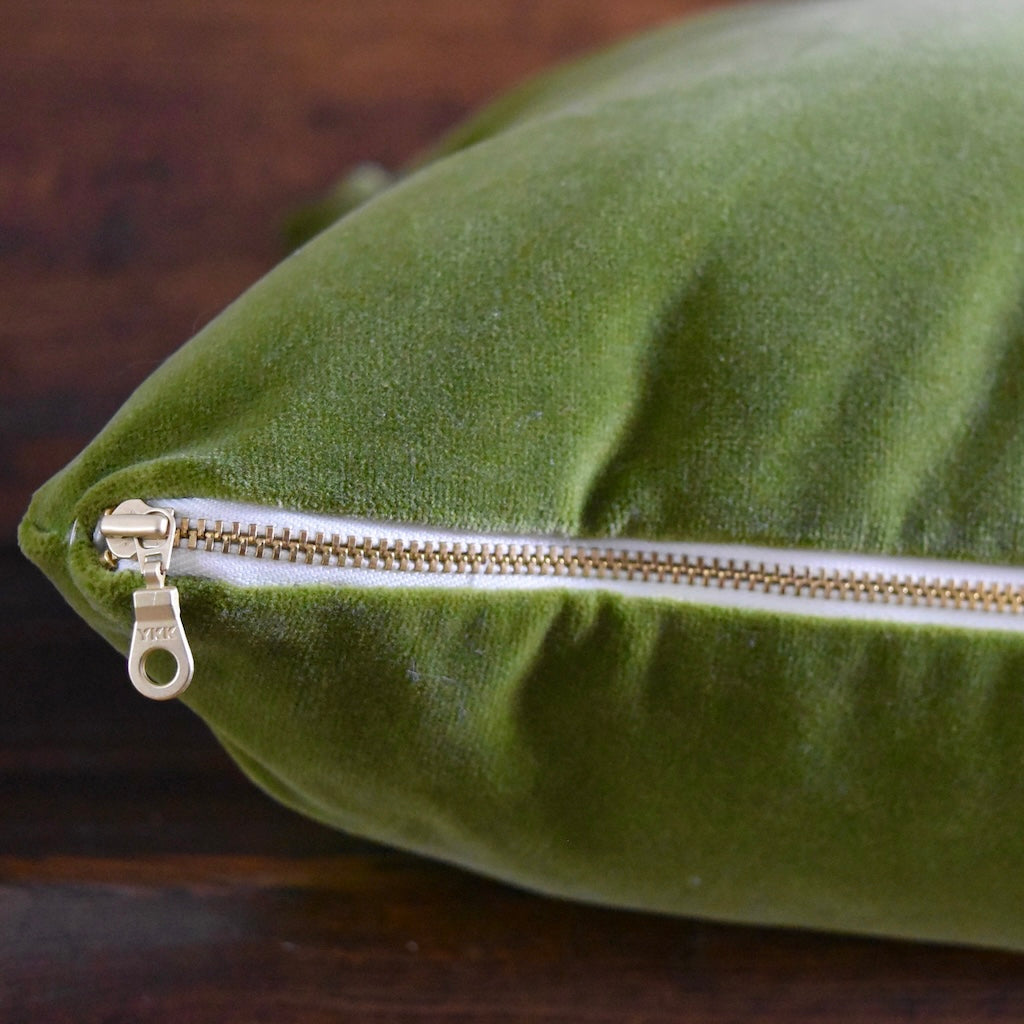 Decorator Pillow in Green Lux Velvet by Shannan Bower Home