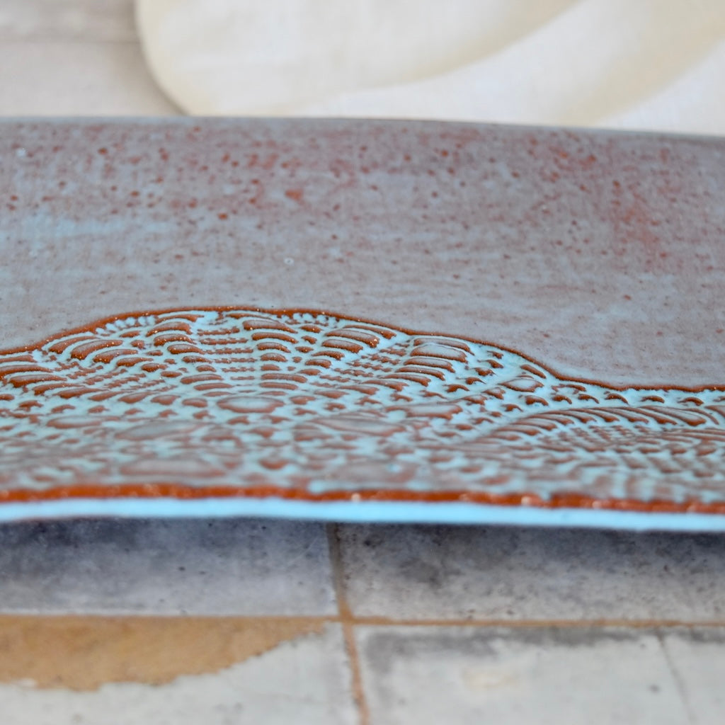 Rectangular Platter in Bluebell by Prodigal Pottery