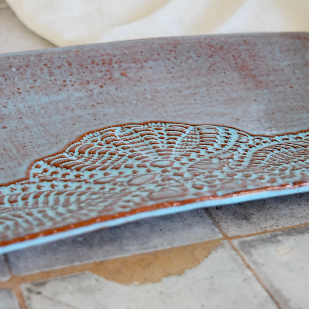 Rectangular Platter in Bluebell by Prodigal Pottery