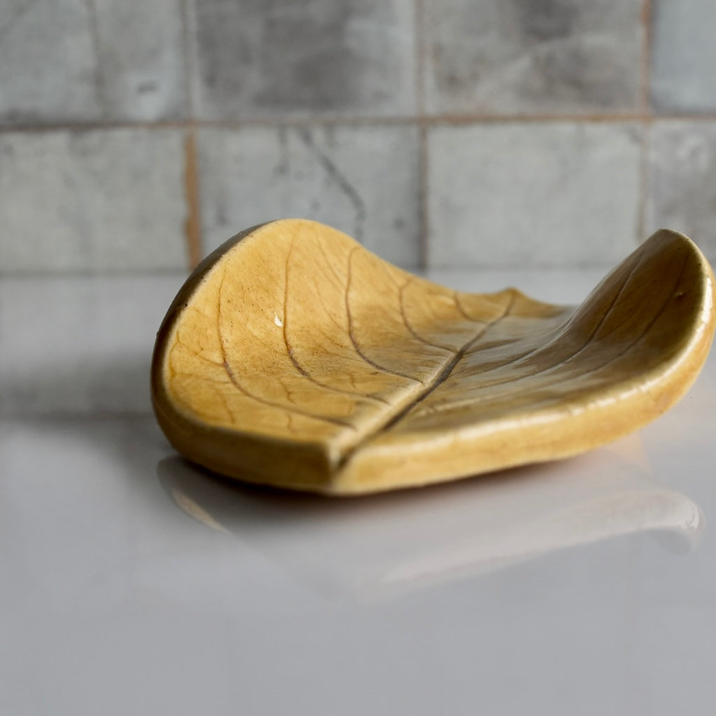 Leaf Soap Dish by Prodigal Pottery