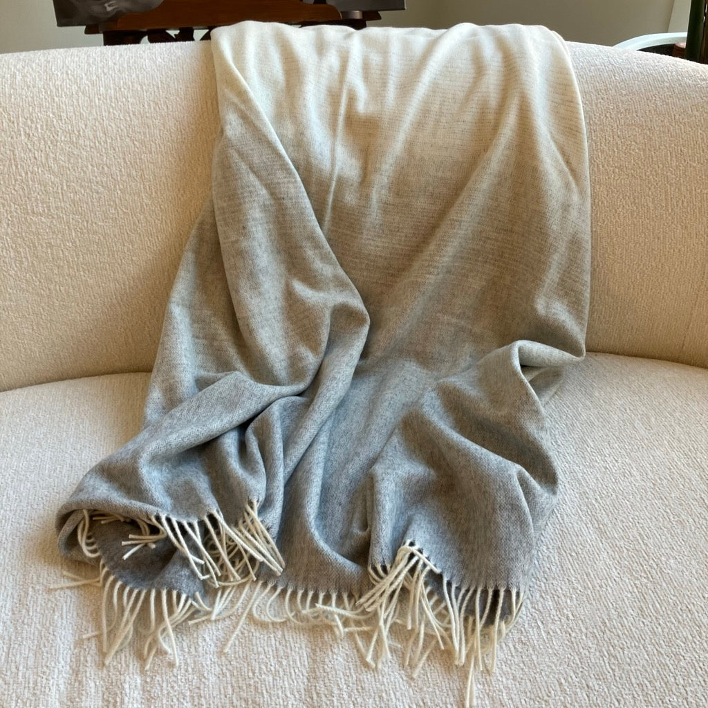 Whisper Ombre Merino Throw by Prince of Scots