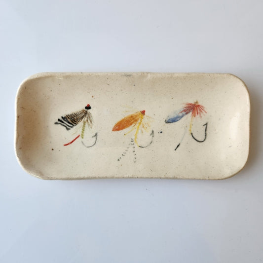 Extra Small Fly Fishing Dish by Jan Toscano