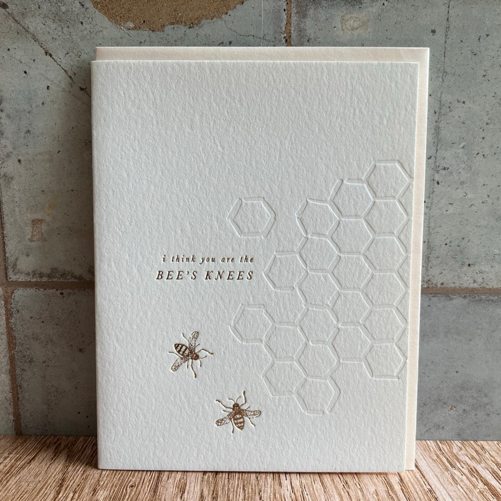 I Think You Are the Bee's Knees Greeting Card By Ciarra Claire