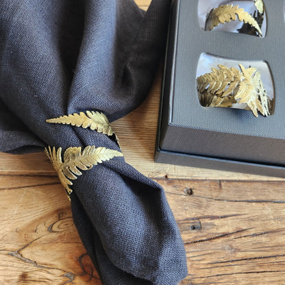 Fern Napkin Rings By Michael Michaud (Set of 4)