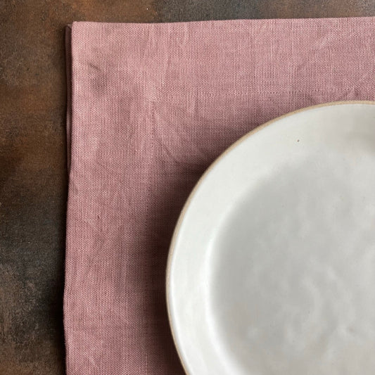 Linen Placemat in Dusk by Rough Linen