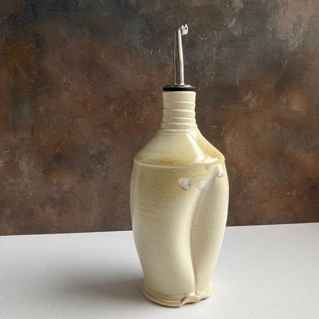Oil Cruet in Cream by Otis Pottery