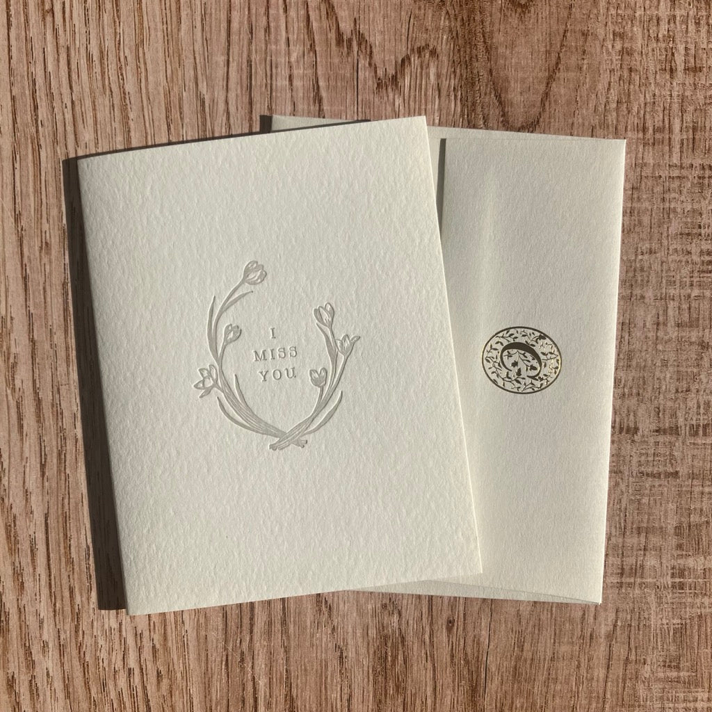 I Miss You Greeting Card By Ciarra Claire