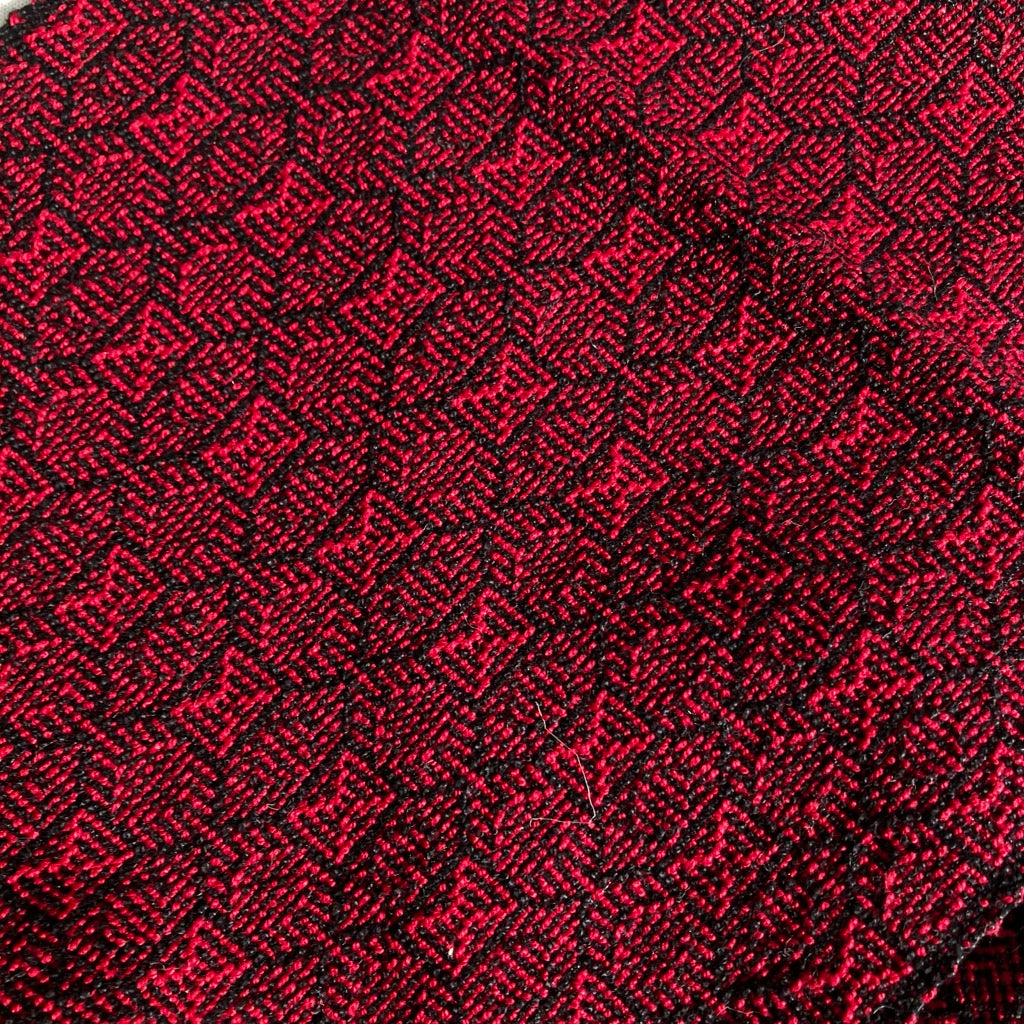 Table Runner in Red and Black by Kristina Nichols