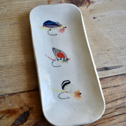 Extra Small Fly Fishing Dish by Jan Toscano