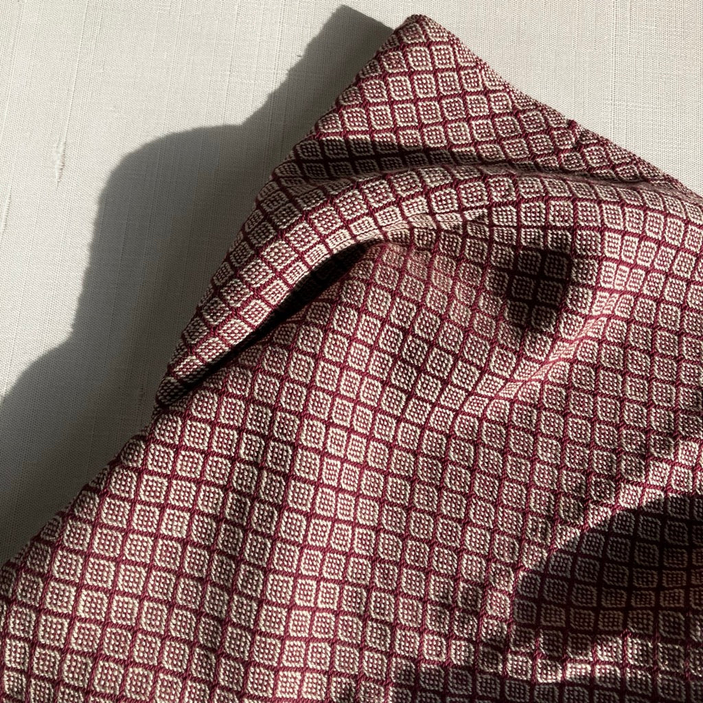 Tea Towel / Hand Towel Raspberry Diamonds by Kristina Nichols