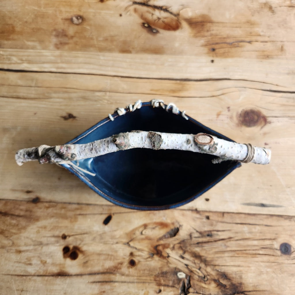 Blue Birch Basket by Jan Toscano