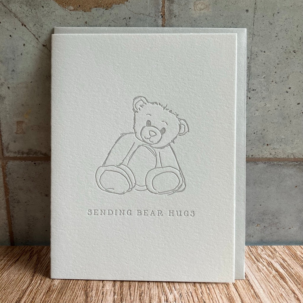 Sending Bear Hugs Greeting Card By Ciarra Claire