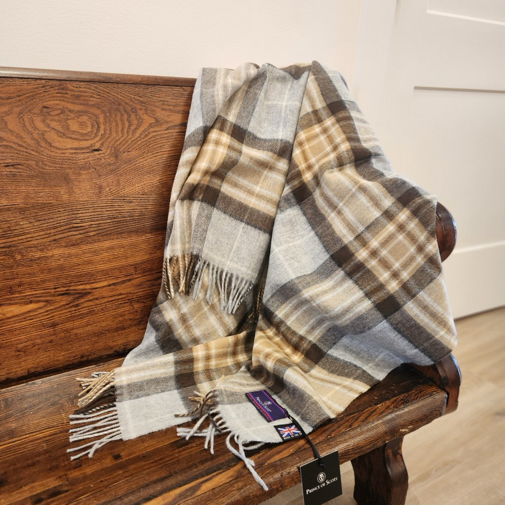 Prince of Scots Double Merino Wool Blanket in McKeller