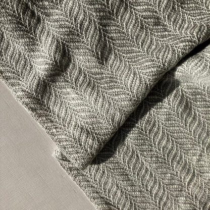 Cotton Tea Towel / Hand Towel Gray and White by Kristina Nichols