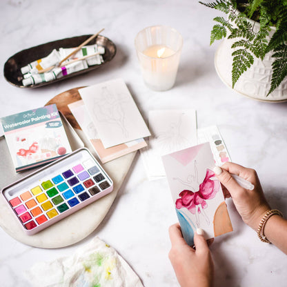 Midwinter Forest Watercolor Painting Kit by Cate Paper Co.