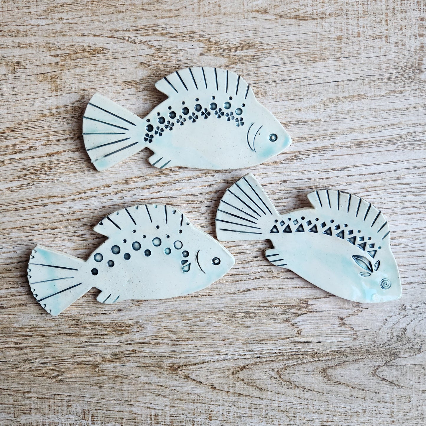 Fish Tile in Teal By Sky Mage