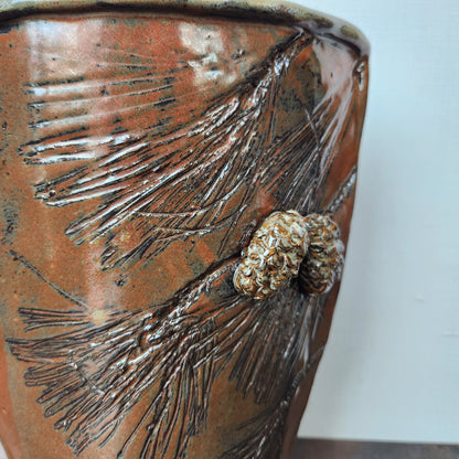 Oval Pine Vase by Jan Toscano