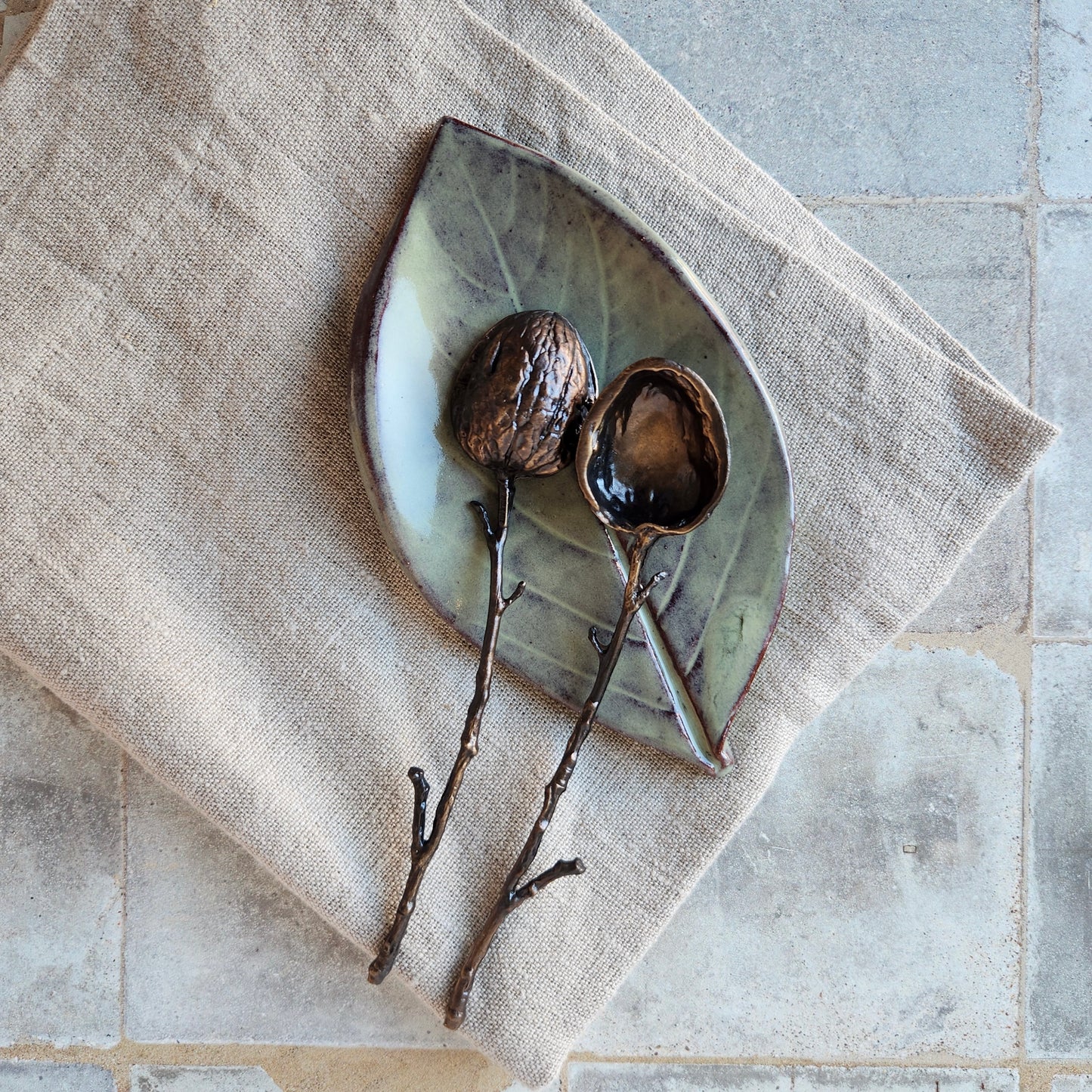 Walnut Spoon Set By Michael Michaud