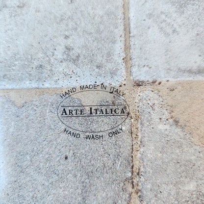 Vetro Platinum Charger by Arte Italica & Crown Linen Designs