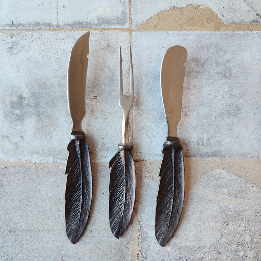 Feather Hostess Set by Michael Michaud