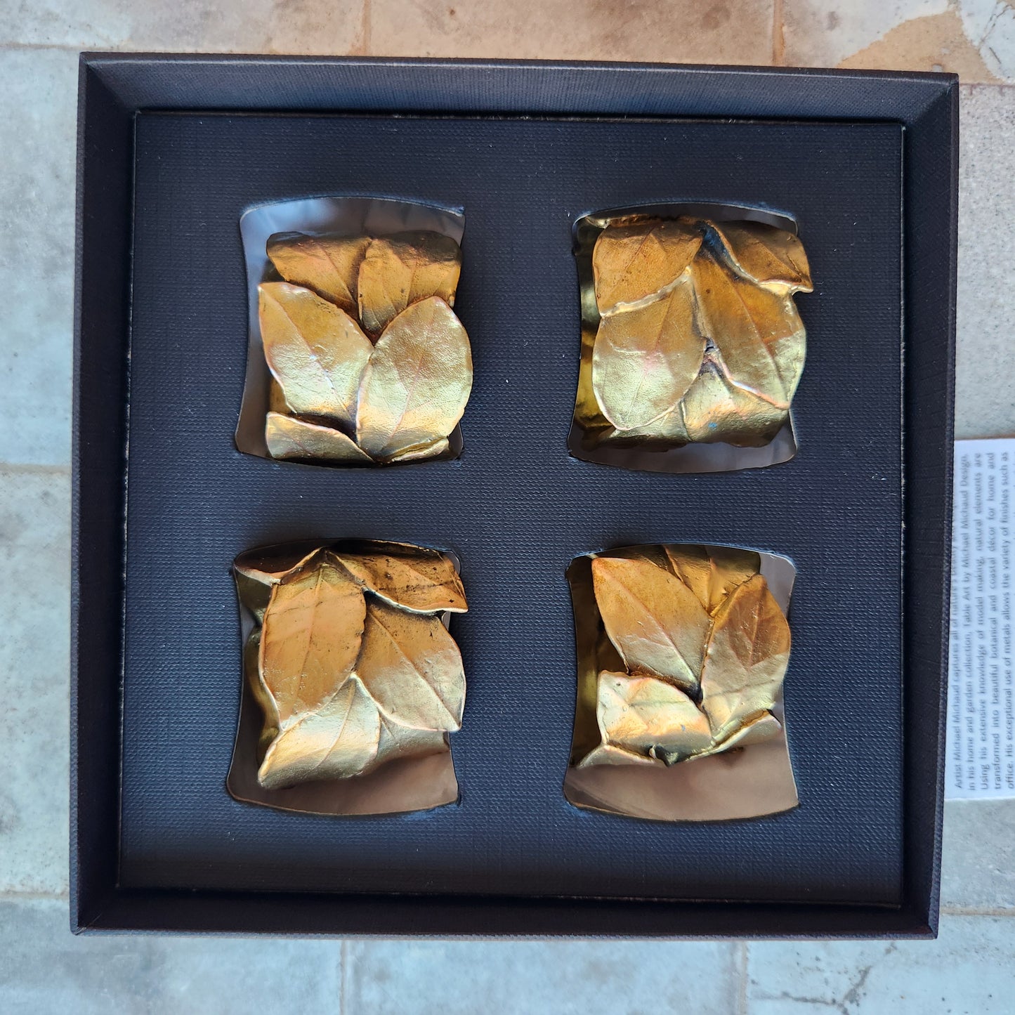 Bay Leaf Napkin Rings By Michael Michaud (Set of 4)