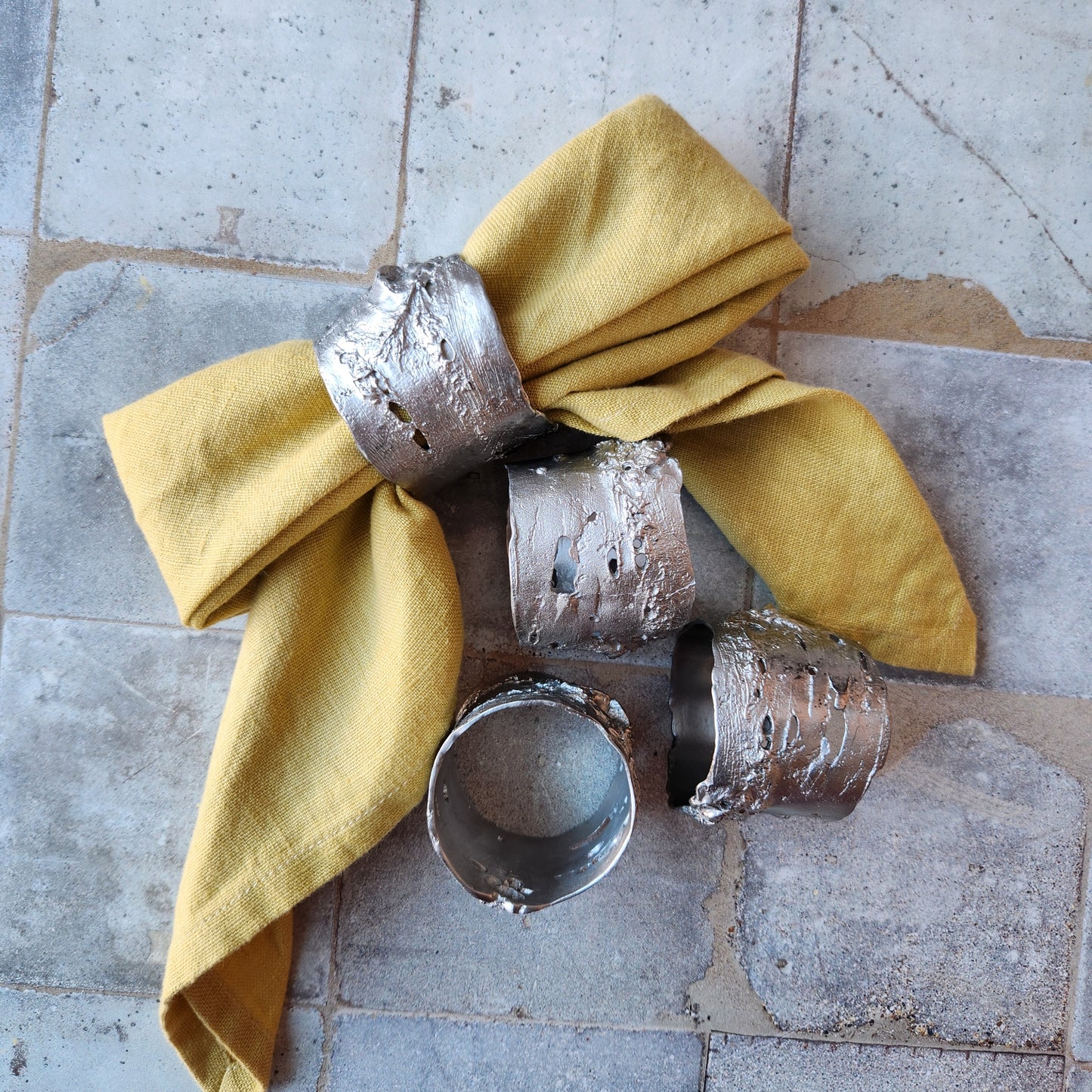 Birch Napkin Rings By Michael Michaud (Set of 4)