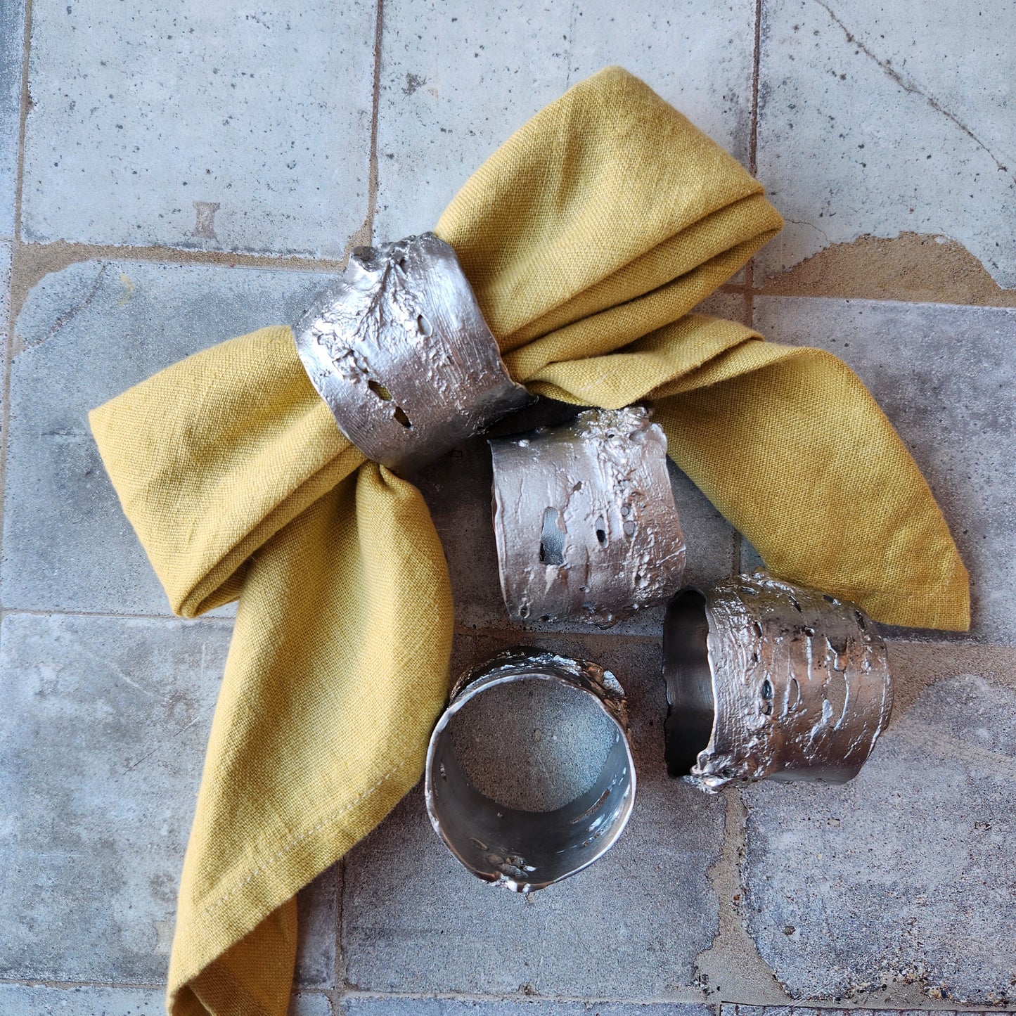 Birch Napkin Rings By Michael Michaud (Set of 4)