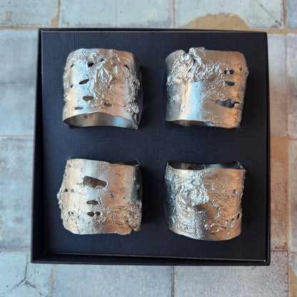 Birch Napkin Rings By Michael Michaud (Set of 4)