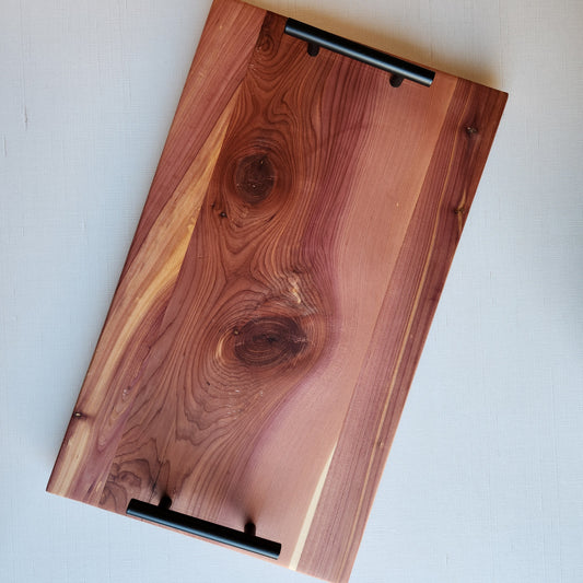 Red Cedar Serving Tray by Rhino Woodworking
