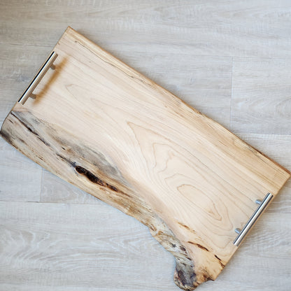 Live Edge Maple Serving Tray by Rhino Woodworking