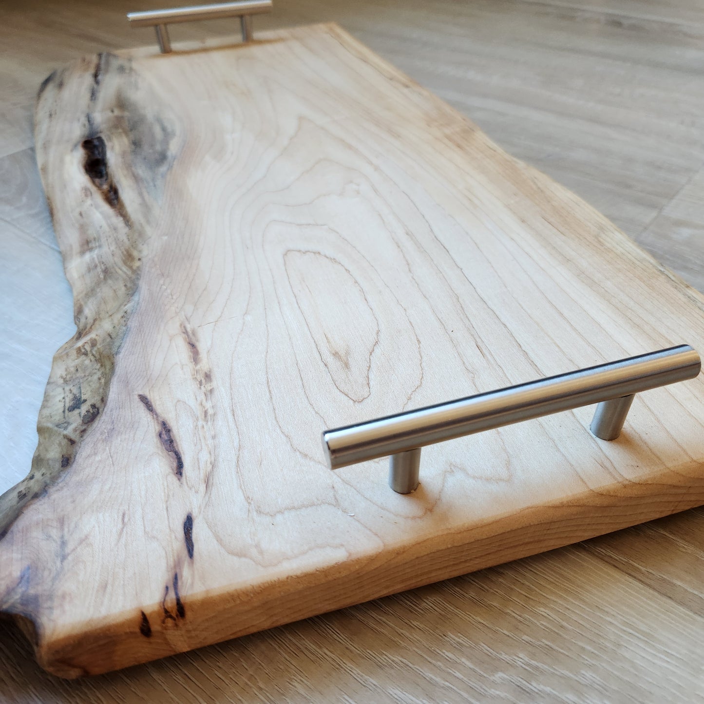 Live Edge Maple Serving Tray by Rhino Woodworking