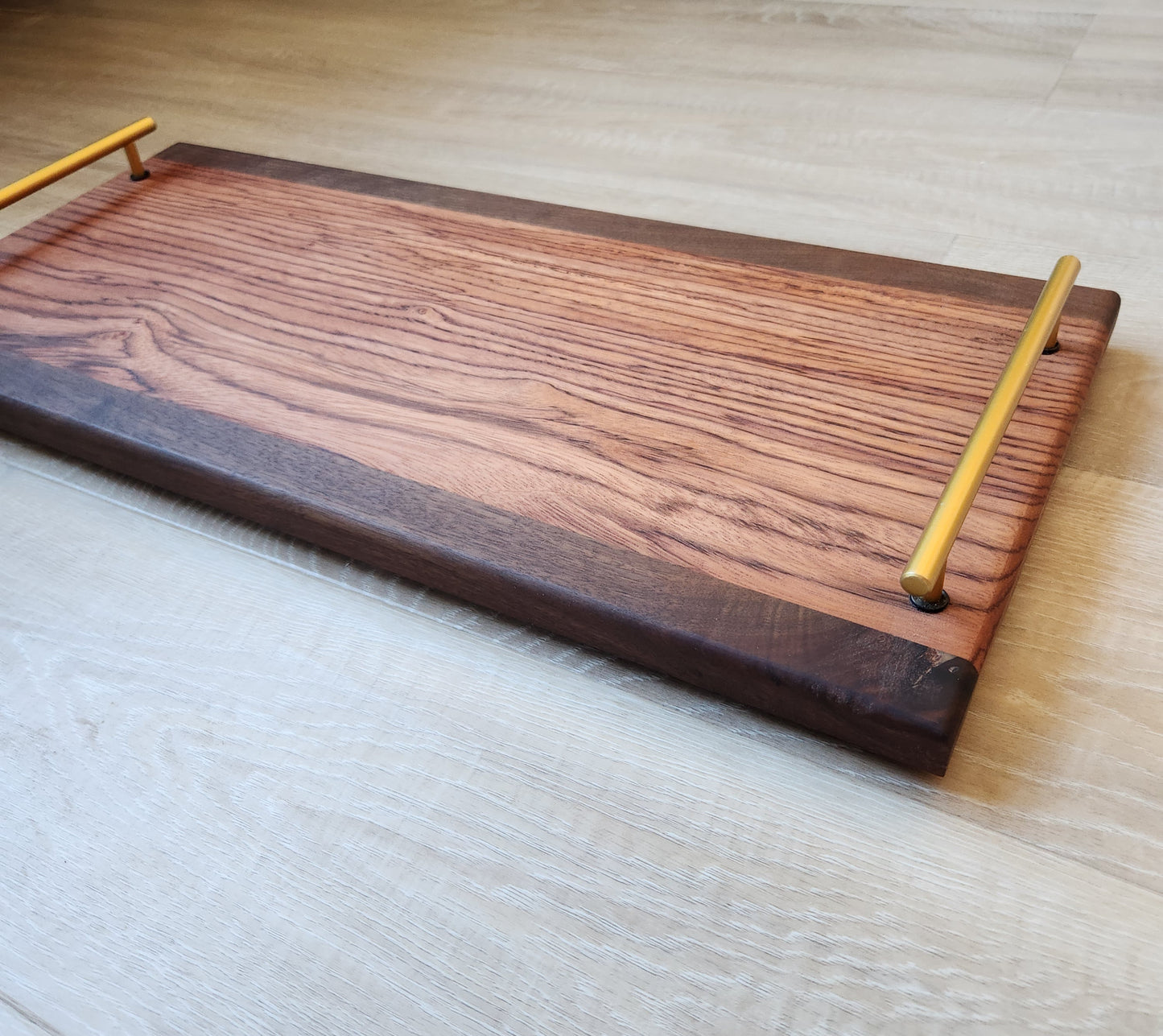 Zebra Wood Serving Tray by Rhino Woodworking