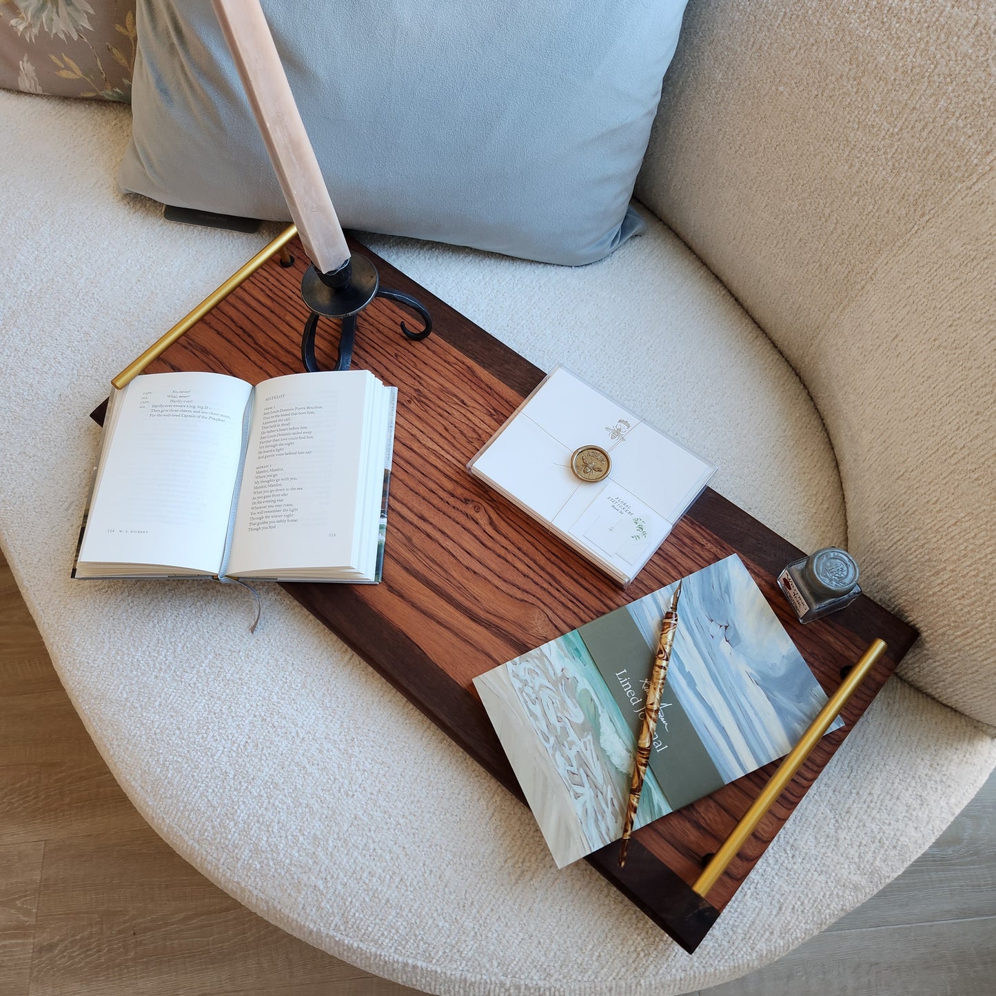 Zebra Wood Serving Tray by Rhino Woodworking