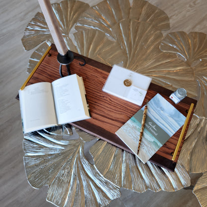 Zebra Wood Serving Tray by Rhino Woodworking