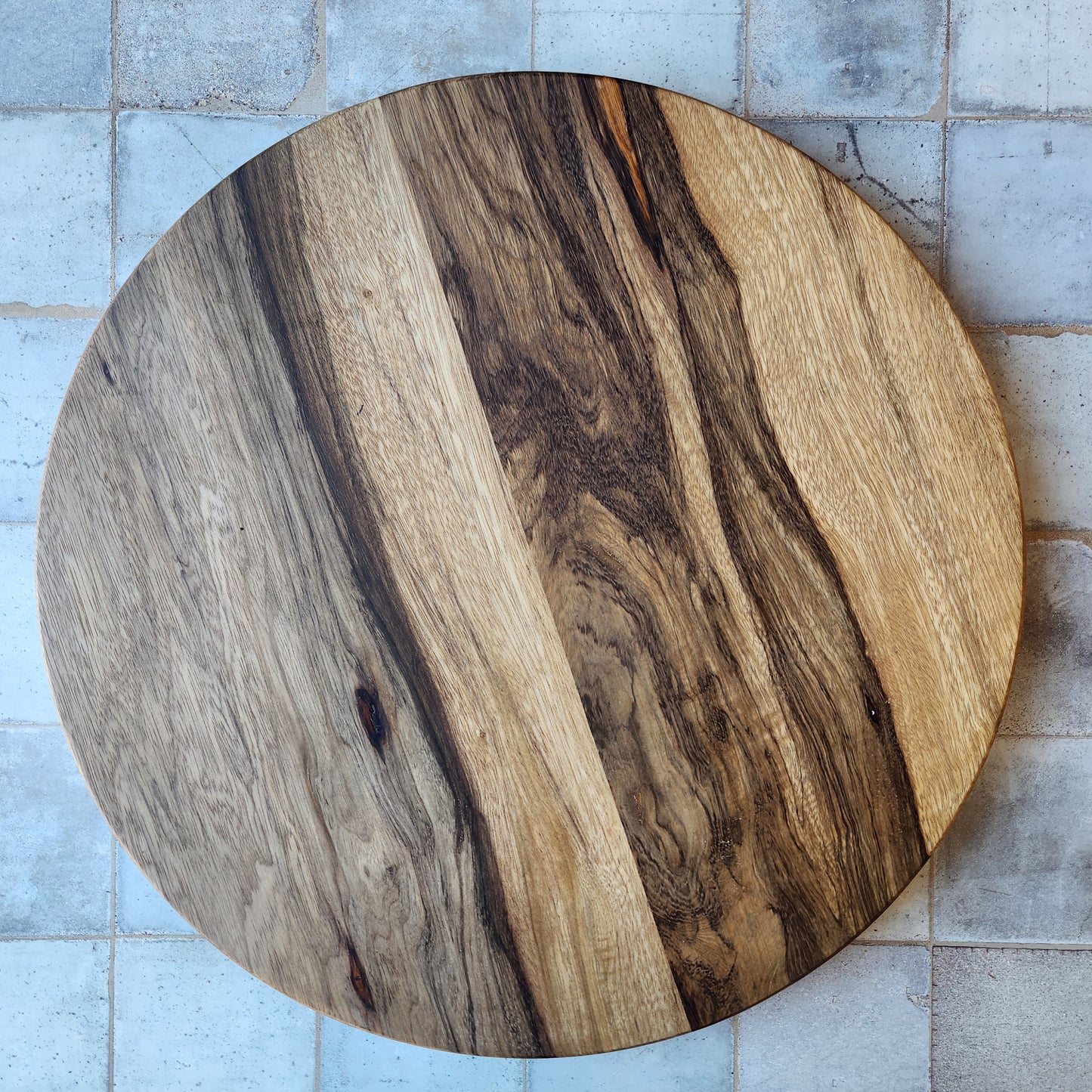 Lazy Susan in Maple and Walnut by Rhino Woodworking