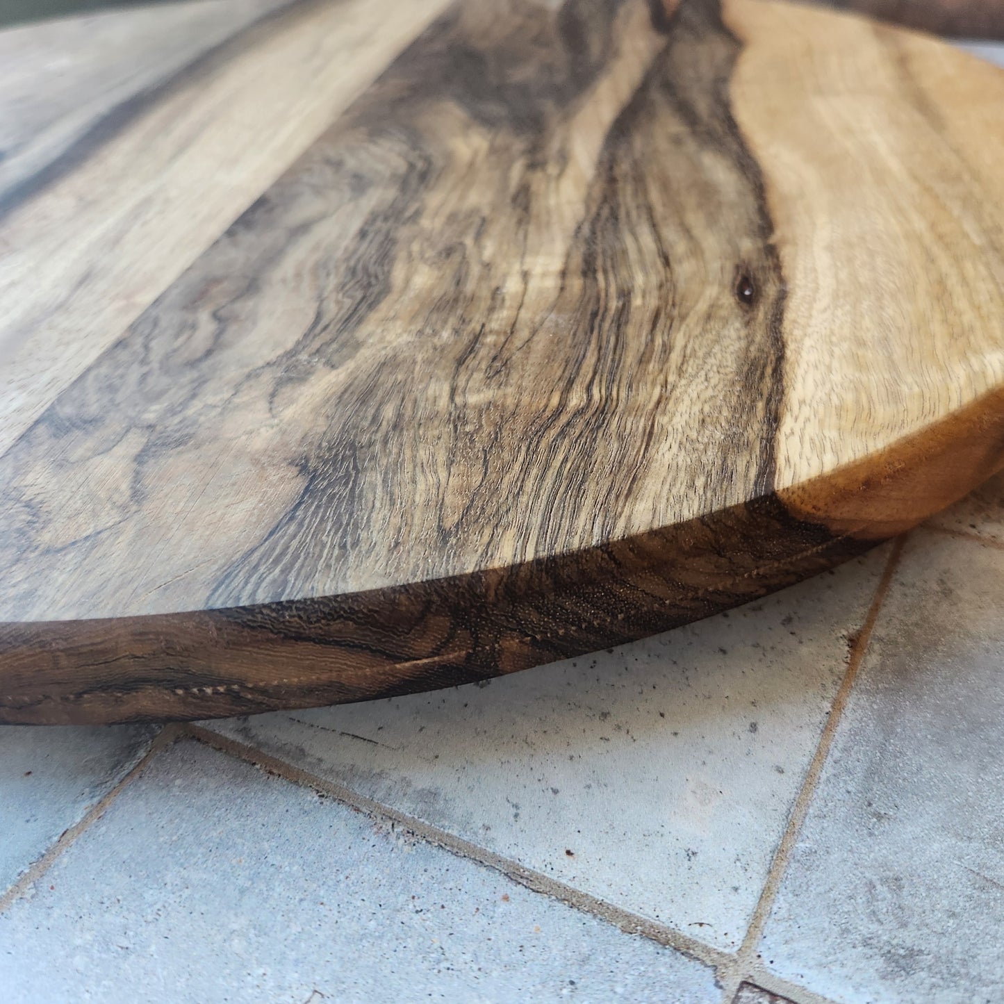 Lazy Susan in Maple and Walnut by Rhino Woodworking