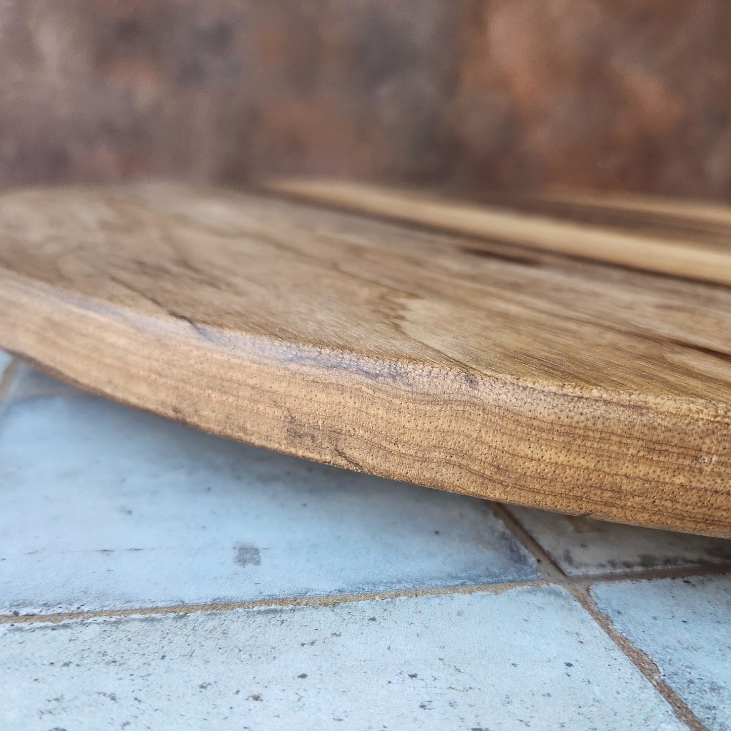 Lazy Susan in Maple and Walnut by Rhino Woodworking