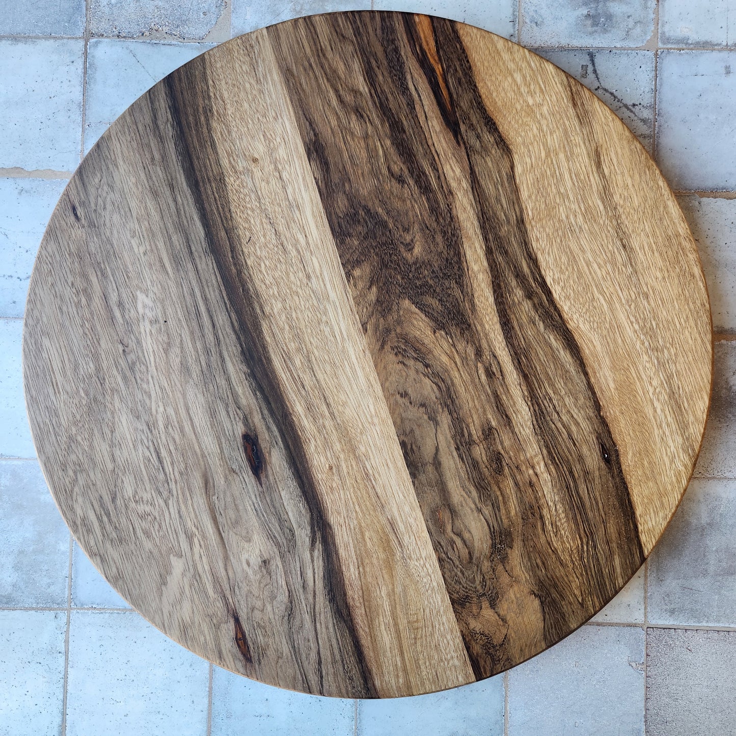 Lazy Susan in Maple and Walnut by Rhino Woodworking