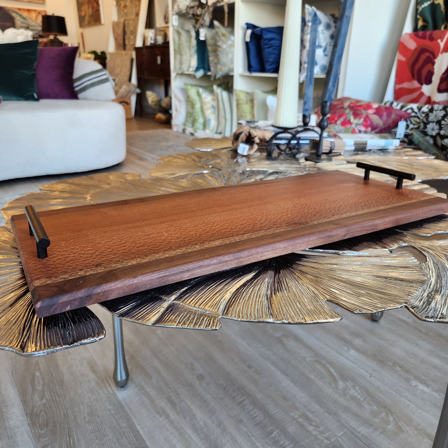 Leopard Wood Serving Tray by Rhino Woodworking