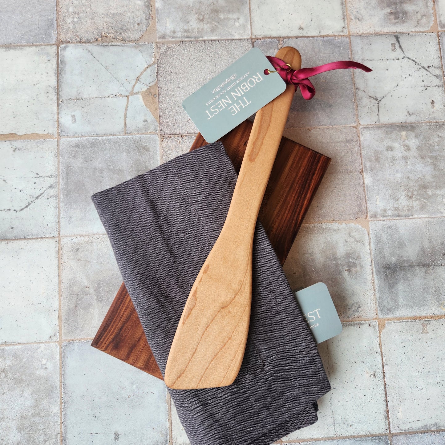 12" Beveled Paddle Bee's Oil Finish by Holland Bowl Mill