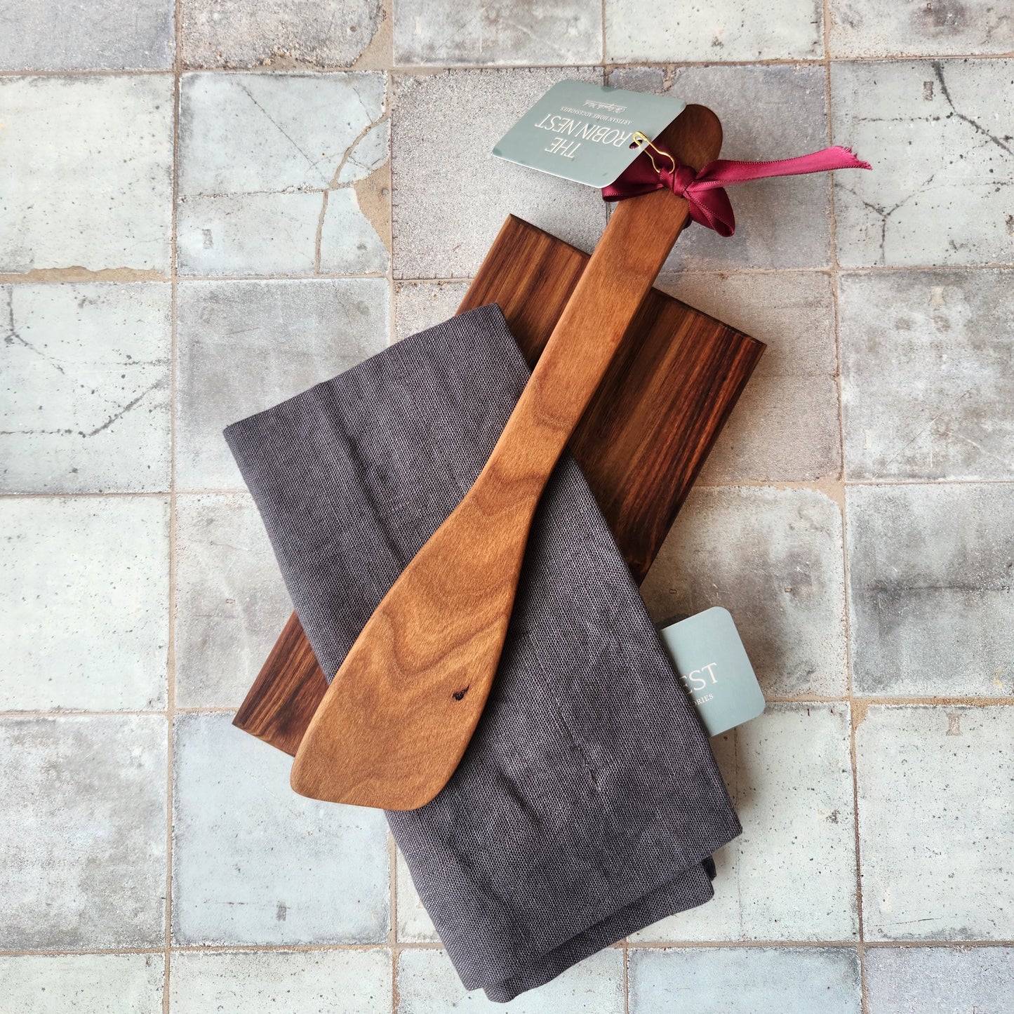 12" Beveled Paddle Bee's Oil Finish by Holland Bowl Mill